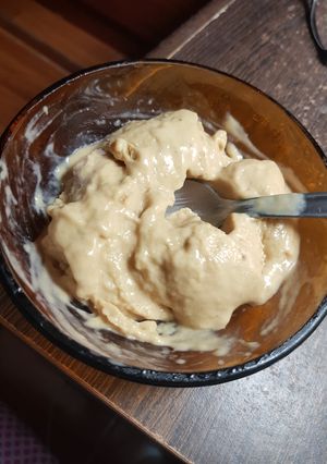 Una foto de Helado De Banana y Dulce de Leche Casero