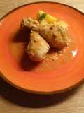 Jamoncitos de pollo en salsa de Almendras