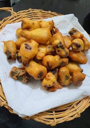 A picture of Bhindi ke pakode.