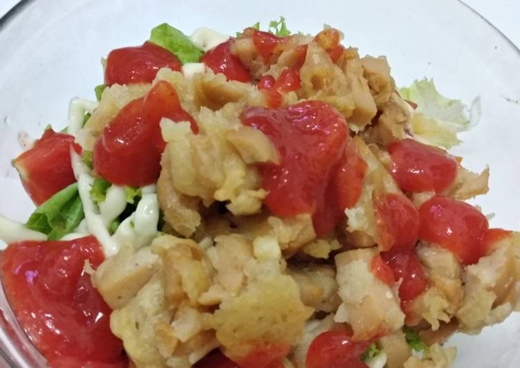 Langkah Mudah Membuat Chiken salad ala ala Enak Banget