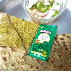 A picture of Maggi paratha Yummy.