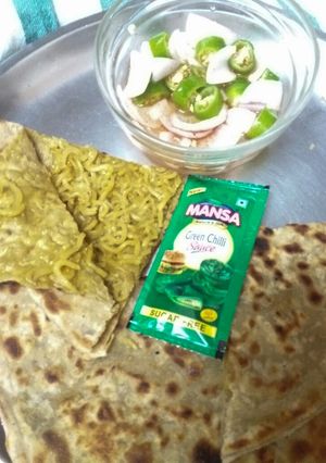 A picture of Maggi paratha Yummy.