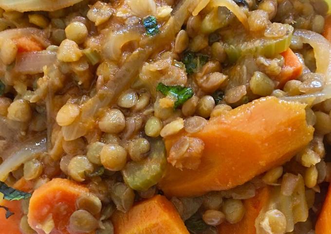 Recipe: Perfect Carrots and Lentils in Olive Oil