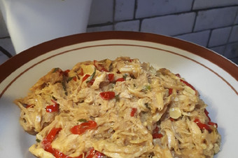 Bagaimana Membuat Ayam Suwir Pedas Manis Anti Gagal