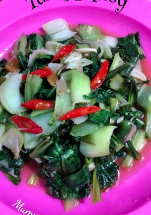 Foto resep 13. Tumis Pokcoy Kacang Panjang Saos Tiram