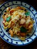 Fettuccine com camarão - receita maravilhosa