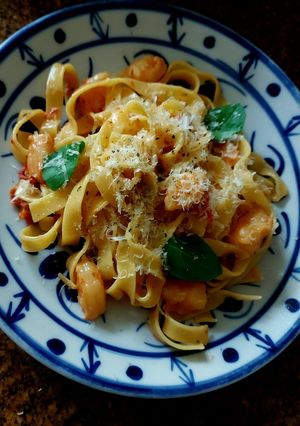 Foto de Fettuccine com camarão - receita maravilhosa