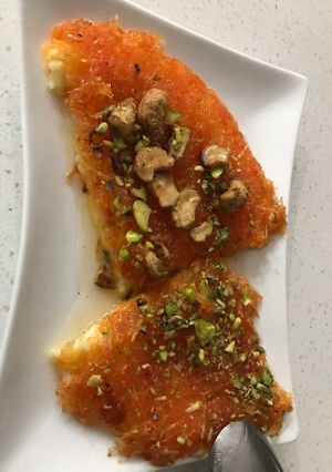 صورة لوصفة كنافه نابلسيه بالجبن