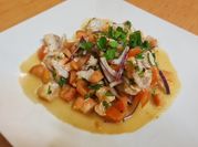 Una foto de ceviche argentina