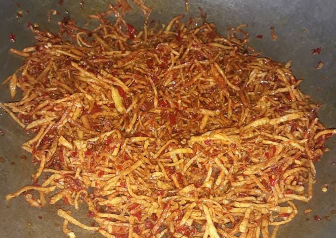 Cara Membuat Kentang mustofa &#39;kress dan pedess&#39; Bunda Pasti Bisa