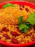Mike's Crispy Cajun Legs Over Red Beans & Rice