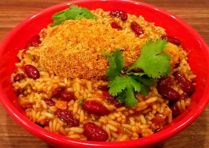Mike's Crispy Cajun Legs Over Red Beans & Rice