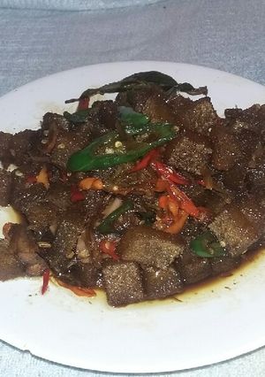 Foto resep Oseng kikil pedas