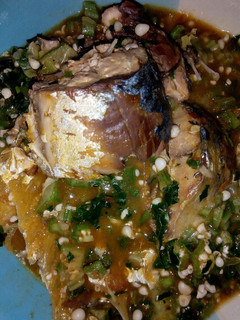 A picture of Fresh fish Okro soup.