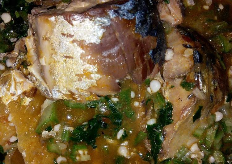 Fresh fish Okro soup