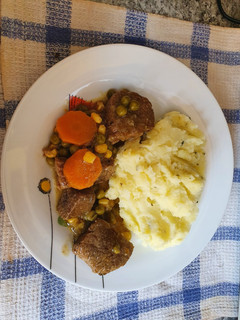 Una foto de Puré de papa con orégano.