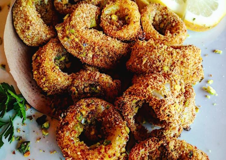 Calamari croccanti al pistacchio