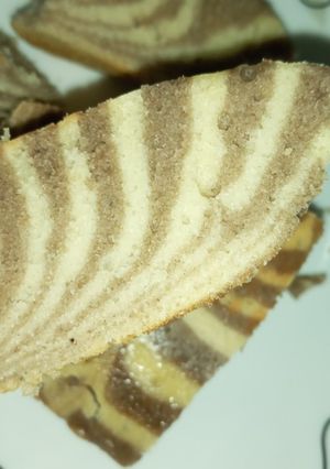 عکسی از دستور کیک زبرا (بدون فر)