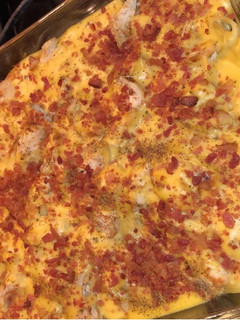 A picture of Crack Chicken Spaghetti Bake.