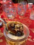 Panna Cotta Cups with Caramel and Crushed Amaretti Cookies