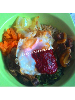 Foto resep Bibimbap (nasi campur korea)