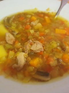 Una foto de Lentejas con verduras