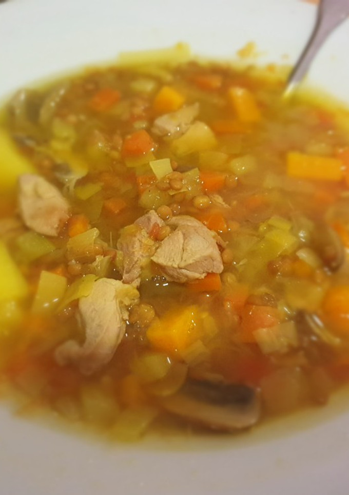 Una foto de Lentejas con verduras