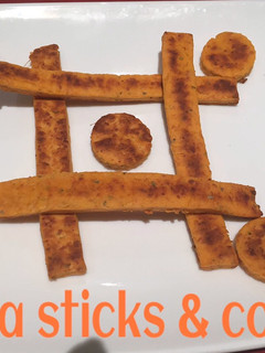 A picture of Pizza Sticks & coins.