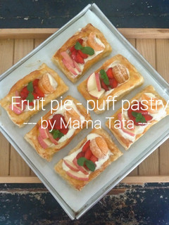 Foto resep Fruit Pie praktis pakai Puff Pastry