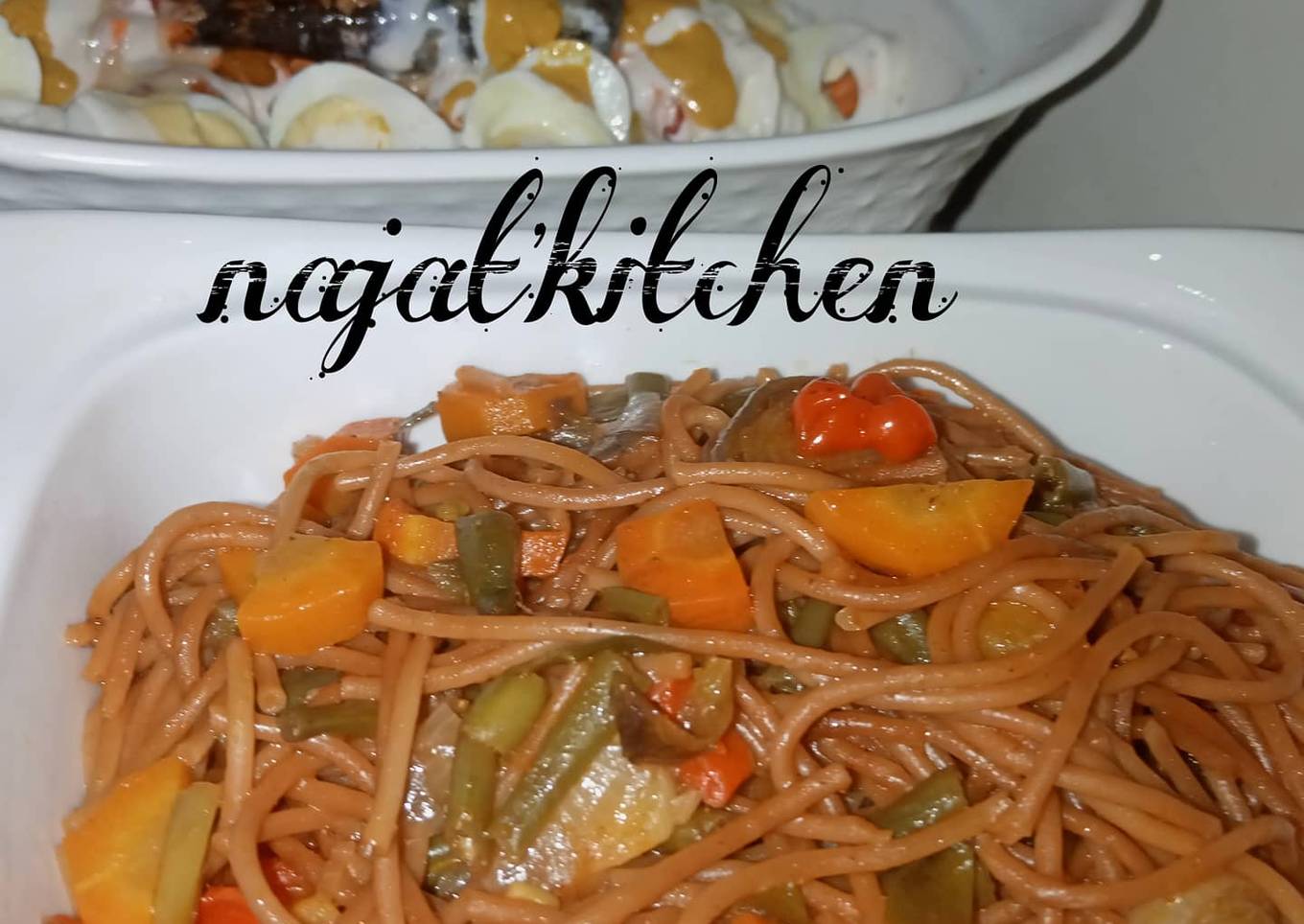 Fried spaghetti