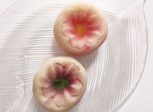 Une photo de Petit Nerikiri Wagashi: "Sakura (fleurs de cerisier)"