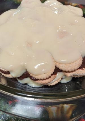 Pudingos kekszes süti recept fotója