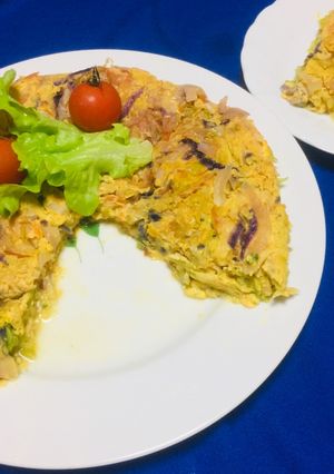 Una foto de Tortillas de Repollo !🍅🥚🥘