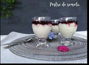 Una foto de Postre de sémola