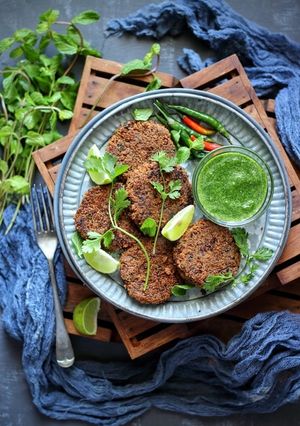 A picture of KULTHI KEBAB (Horsegram Kebabs).