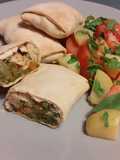 Involtini primavera al forno,con asparagi e salmone