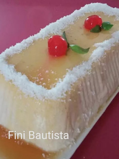 Una foto de Flan de plátano sin horno