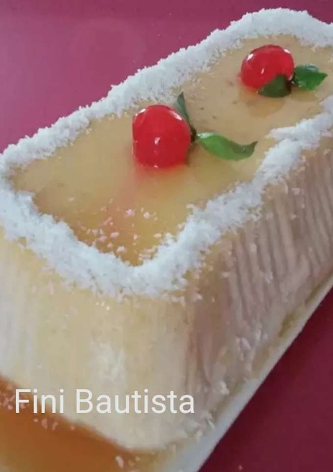 Una foto de Flan de plátano sin horno