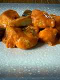 Tintorera en salsa, con setas