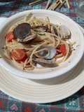Spaghetti di caparossoli veraci e pomodorini
