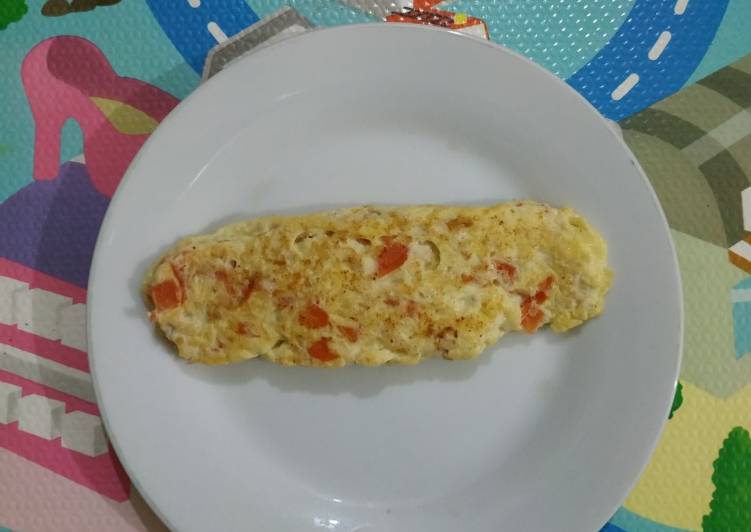 Resep Mpasi 12 bulan Omelet Ayam oleh yandriska Citra Cookpad