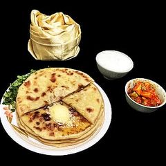 A picture of Raw mango & potato paratha.