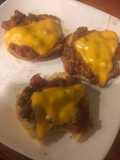 Broiled pizza burgers