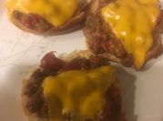 A picture of burger pizza