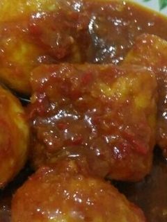 Foto resep Balado telor tahu