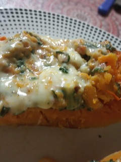 Una foto de Calabaza rellena
