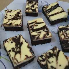 รูปของ Choco brownies with cream cheese