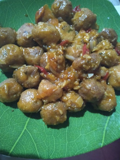 Foto resep Bakso tahu goreng bumbu pedas manis ala niken