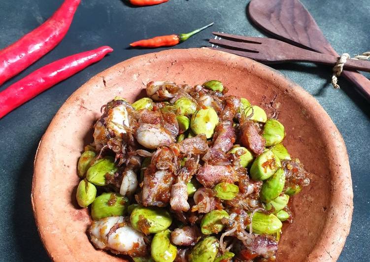 Resep Sambal Baby Cumi pete, Lezat