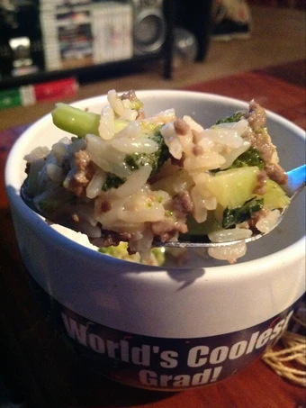 Recipe Brocolli, Beef, and White Cheddar Rice the So Delicious Appealing